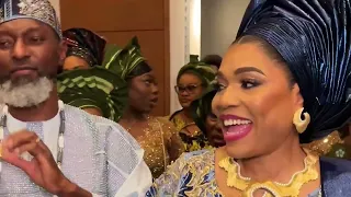 rain of dollars in toronto as segun johnson thrills guests at 50th birthday of bisi