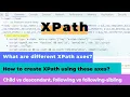 XPath Tutorial Part 2 Learn XPath Axes to create XPath Selenium test automation