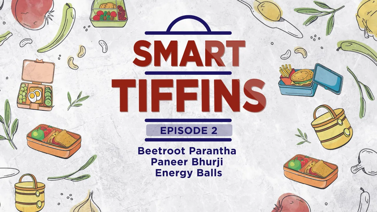 Smart Tiffins   Beetroot Parantha   Paneer Bhurji   Energy Balls   Sanjeev Kapoor Khazana