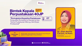 H1: Bimtek Penguatan Kompetensi Manajerial dan Teknis Pustakawan Menuju Sertifikasi Profesional