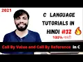 Call By value Call By Reference in C C tutorial in Hindi