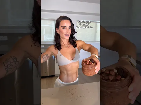 50g Protein “Nutella” Overnight Oats! Full recipe in comments 😊