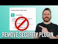 How To Remove Security Plugin On Android Phone