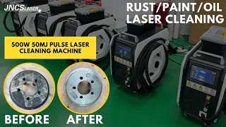 Hot Sale 500w 50mj Portable Pulse Fiber Laser Cleaning Machine Oil Grease Cleaning