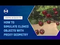 66 How to simulate cloned objects with proxy geometry in Cinema 4D