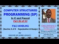 Computer Structured Programming In C and Pascal Part 35 of 37 File organization and Design