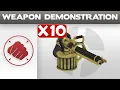 Multiplied by 10 Weapon Demonstration - The Brass Beast