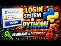 Login program username password in python