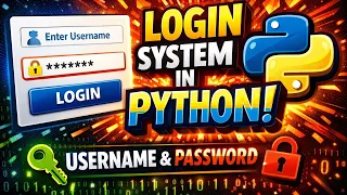 Login program username password in python