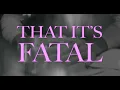 Download Lagu VOILÀ - I Hope That It's Fatal (Official Lyric Video)