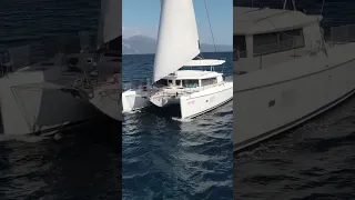 Wing on Wing Sailing a Lagoon Catamaran