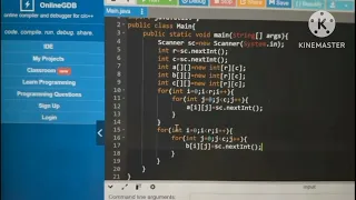 Addition of Two Matrices Program in Java