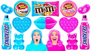 Розовая Еда vs Голубая Еда Челлендж | Кухонные Лайфхаки и Рецепты от TeenTeam Challenge