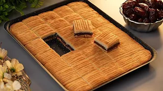 بدون بيض او زبدة او سمن صينية بسكوت التمر الاقتصادي سهلة بدون تعب التشكيل والخبز 