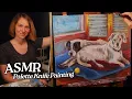 ASMR Palette Knife Painting Dogs on Blankets Soft Spoken 3 Hours