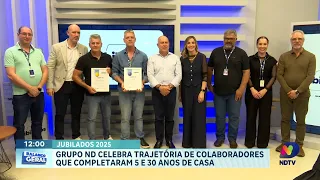 NDTV Oeste destaca dedicação de seus profissionais em cerimônia de jubilados