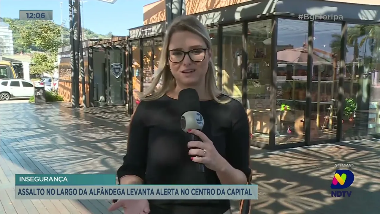 Assalto no Largo da Alfândega levanta alerta no Centro de Florianópolis