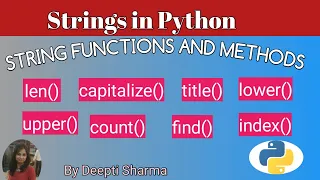 String Built-in Functions in Python Part-1 Strings in Python Python Strings Tutorial CS XI