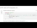 GATE 2019 C PROGRAMMING int arr 1 2 3 4 5 ip arr 4 Number that will be displayed