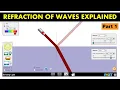 Refraction of Waves Explained using PHET simulations - Part 1 introduction