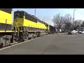 NYSW SU-99 With CSX Leader at Midland Park 4/13/18