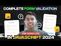Complete JavaScript Form Validation Tutorial Registration Login Hosting
