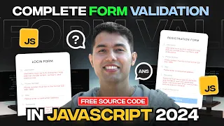 Complete JavaScript Form Validation Tutorial Registration Login Hosting