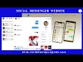 How to make Social Messenger Website using HTML CSS PHP MYSQLI JQUERY AJAX Part - 7 Messenger