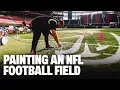 Painting an NFL Football Field Atlanta Falcons