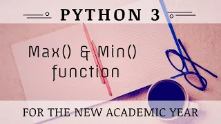 Max Min Function in Python