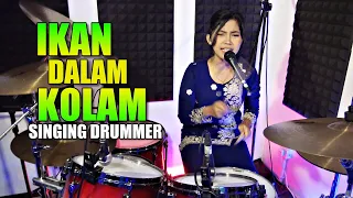 ikan dalam kolam main drum sambil nyanyi nur amira syahira