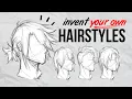 How to draw ANY Hairstyle invent your own Tutorial DrawlikeaSir