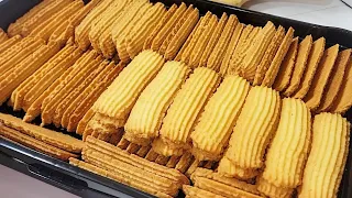 حصرى لآول مره على اليوتيوب بسكوت الخلاط المقرمش السريع من كيلو دقيق هتعملي ٢ كيلو بسكوت 