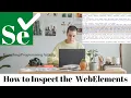 How to inspect the webelement inspecting WebElement Tutorials selenium Tutorial
