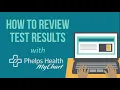 How to Review Test Results Online with MyChart