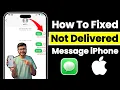 Lagu iphone me message send nahi ho raha hai 2026 | fix iphone message not delivered problem | iphone sms