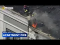 4-alarm fire erupts at apartment building in Bethlehem Pa