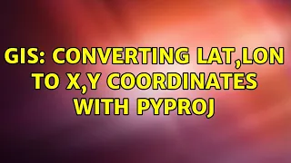 GIS Converting lat lon to x y coordinates with pyproj