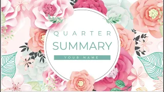 Pink Floral Business PowerPoint Template - Elegant Corporate Marketing Presentation Slides