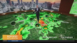 Georgia weather forecast Rain moves through metro Atlanta stronger storms ahead