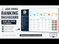 Java Swing UI Design Modern Banking Dashboard Step-by-Step Tutorial