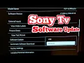 How to Update Software in Sony TV Sony Bravia Software Update Sony Smart TV Software Update