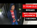 Lost my Vending Machine Keys How to Open a Locked Vending Machine Even An 11 yr old can do it