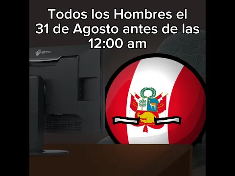 Todos los Hombres el 31 de agosto a las 11:59 PM: #shorts #countryballs #humor #viral #memes