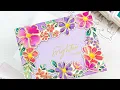 Bold Floral Border Card