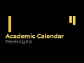 Academic Calendar
