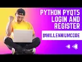 Python PyQt Login and Register Part - 1