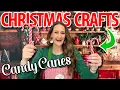 25 BEST Candy Cane Christmas Crafts Decorations Ornaments DIYs Dollar Tree DIYs 2025