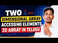 Two Dimensional Array Accessing Elements in Java 2D Array in Java Java Full Course