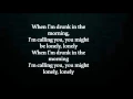 Download Lagu drunk in the morning lyrics